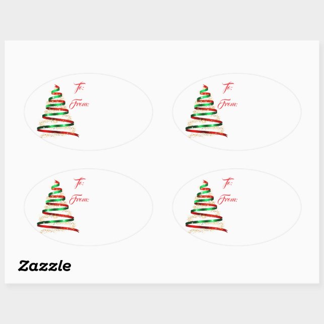Christmas Holiday Gift Tag Sticker (Sheet)