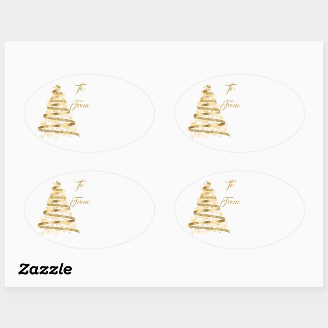 Christmas Holiday Gift Tag Sticker (Sheet)