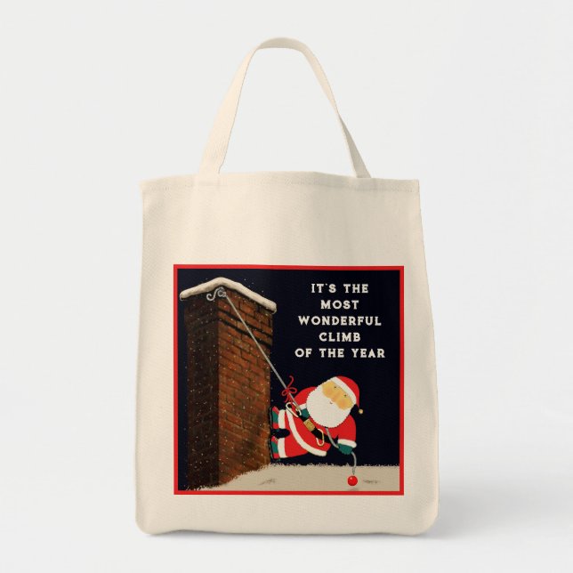 Christmas Holiday Gift Tote Bag (Front)