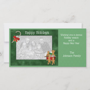 Christmas Holiday Gingerbread Cookie Photo Card