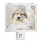 Christmas Holiday Great Pyrenees Pup Watercolor