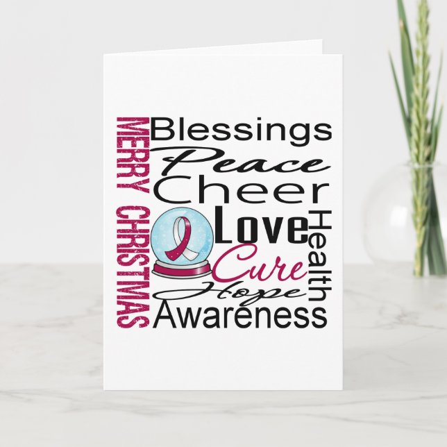 Christmas Holiday Head Neck Cancer Collage (Front)