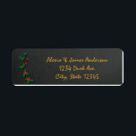 Christmas Holiday Holly Chalkboard Address Labels<br><div class="desc">Christmas Holiday Holly Chalkboard Address Labels. Matching items in my store.</div>