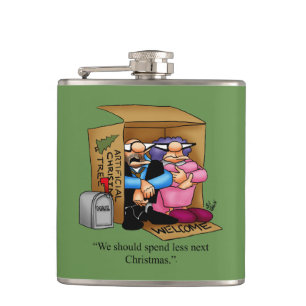 Christmas Holiday Humour Flask Gift