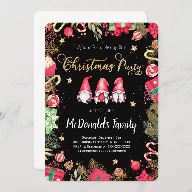 Christmas Holiday Invitation (Front/Back)