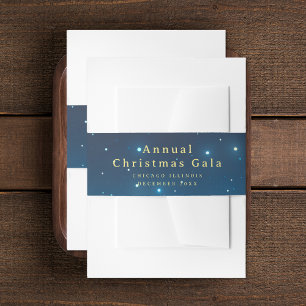 Christmas Holiday Invitation Belly Band