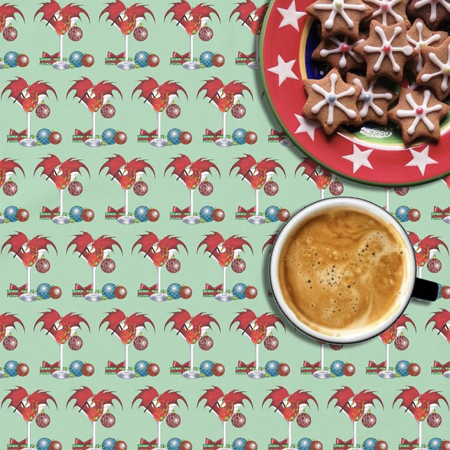 Christmas Holiday Joy Dragon Tablecloth (Creator Uploaded)