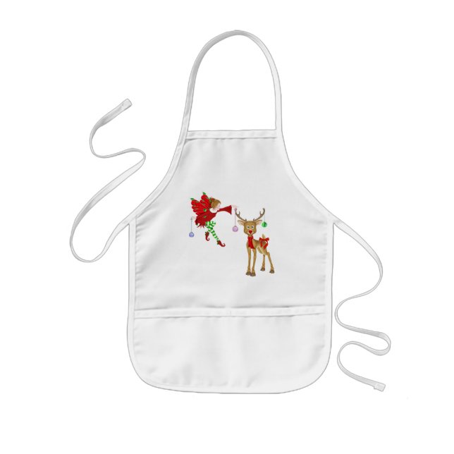 Christmas Holiday kids apron (Front)