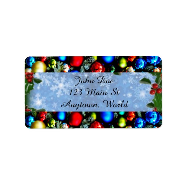 Christmas Holiday Label (Front)