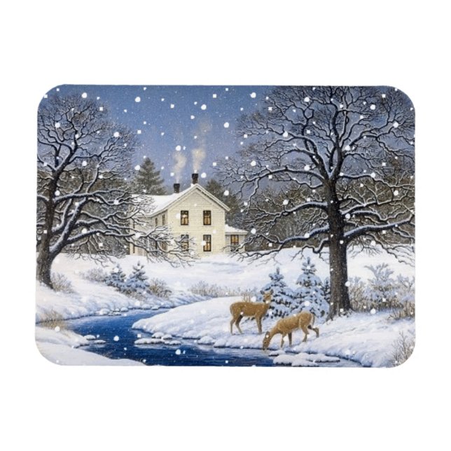 Christmas Holiday Magnet (Horizontal)