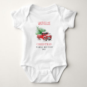 Christmas Holiday Matching Family Reunion Custom Baby Bodysuit