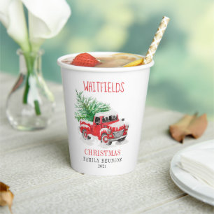 Christmas Holiday Matching Family Reunion Custom Paper Cups