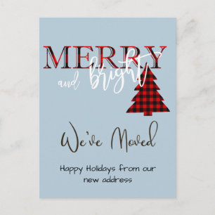 Christmas Holiday Moving Announcement New Address