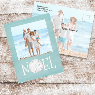Christmas Holiday Noel Photo Simple Beach Budget