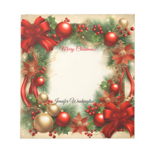 Christmas Holiday Notepad
