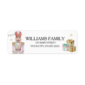 Christmas Holiday Nutcracker Address Label Return Address Label