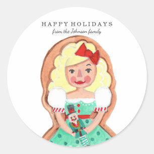 Christmas Holiday Nutcracker Clara   Sticker