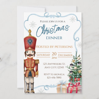 Christmas Holiday Nutcracker Dinner Invitation