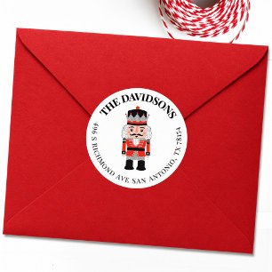 Christmas Holiday Nutcracker Return Address Label