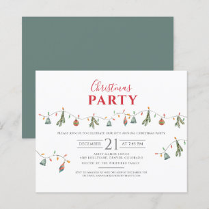 Christmas Holiday Office Party Budget Invitation