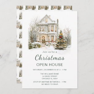 Christmas Holiday Open House Invitation