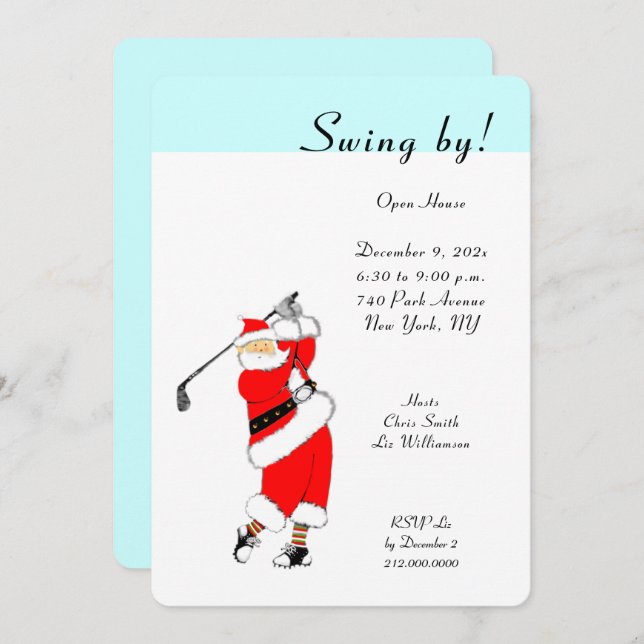 Christmas Holiday Open House Invitations (Front/Back)