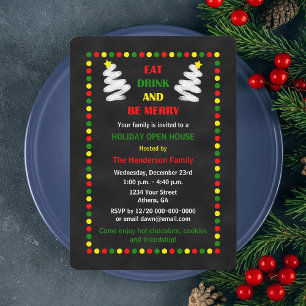Christmas Holiday Open House Invitations