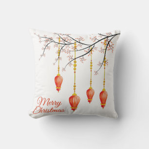 Christmas Holiday Ornament w/ branch 2 sided Cushion