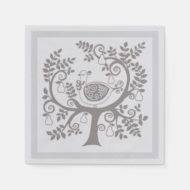 Christmas Holiday Paper Napkins (Front)