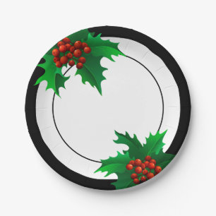Christmas Holiday Paper Plates