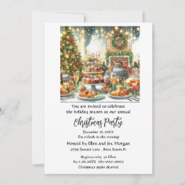 Christmas Holiday Party Festive  Invitation
