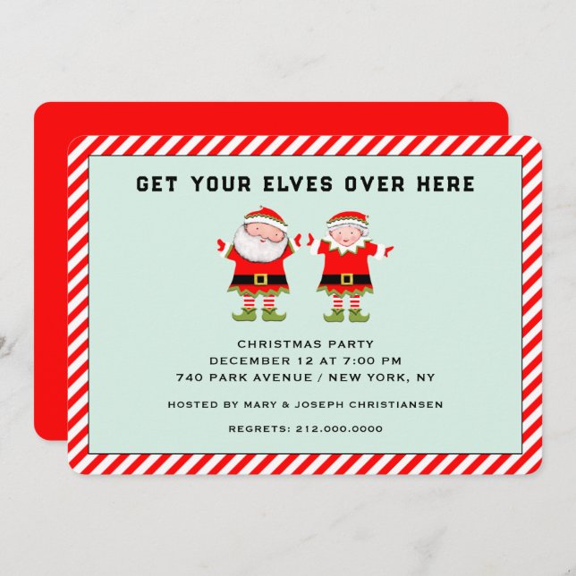 Christmas Holiday Party Invitation (Front/Back)
