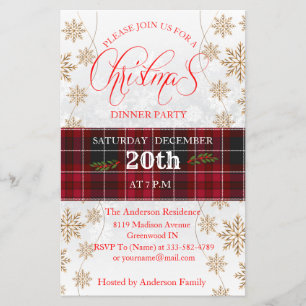 Christmas Holiday Party Invitation Flyer