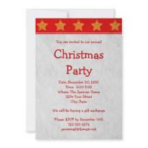 Christmas Holiday Party Invitation or Announcement