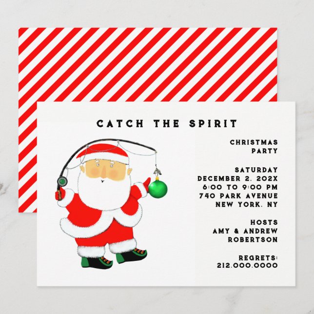 Christmas Holiday Party Invitations (Front/Back)