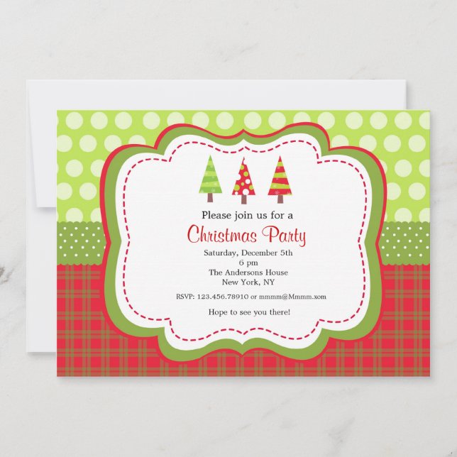 Christmas Holiday Party Invitations (Front)