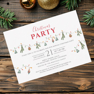 Christmas Holiday Party Modern Card