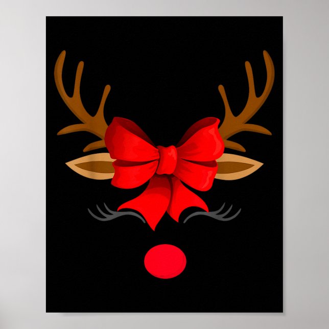 Christmas Holiday Party Santa Claus Rudolph The Re Poster (Front)