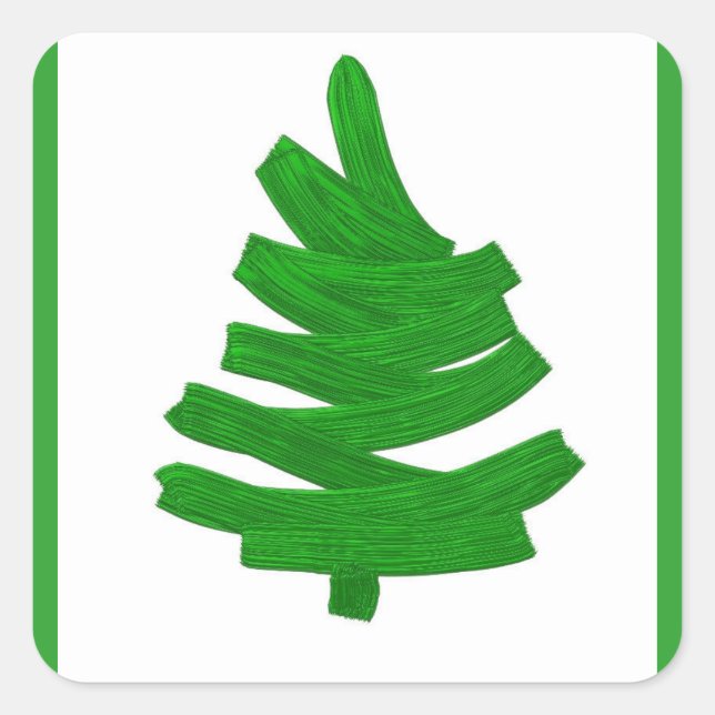 christmas holiday pattern. square sticker (Front)