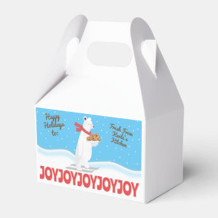 Christmas holiday personalised cookie treat box