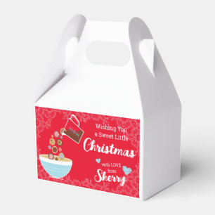 Christmas holiday personalized cookie treat box