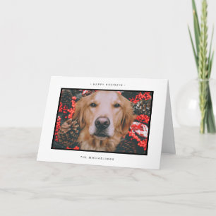 CHRISTMAS HOLIDAY PHOTO Christmas Holly Card