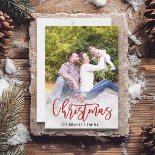 Christmas Holiday Photo Template Fading White Snow