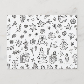 Christmas holiday postcard