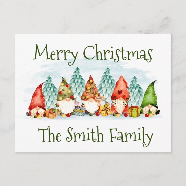 Christmas  holiday postcard (Front)