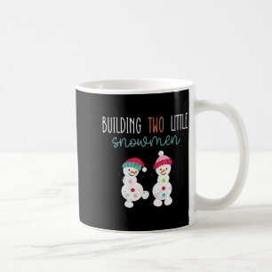 Christmas Holiday Pregnancy Announcement For Twin Coffee Mug