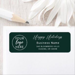 Christmas Holiday Professional Business Custom Return Address Label