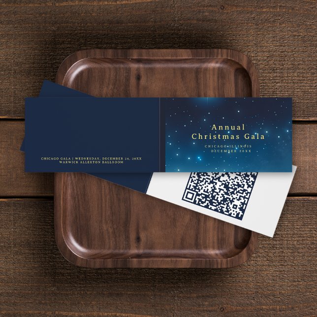 Christmas Holiday QR Code Folded Card (Christmas Holiday QR Code Folded Card (multiple shown))