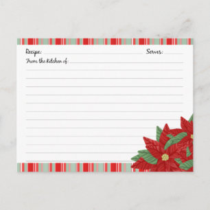Christmas Holiday Recipe Cards