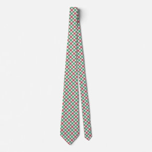 Christmas Holiday Red and Green Plaid  Tie